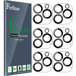 6 Pack Camera Lens Protector For iPhone 16 Pro Max,iPhone 16 Pro [Phone Case Friendly], Accessories Camera Screen Protector Tempered Glass