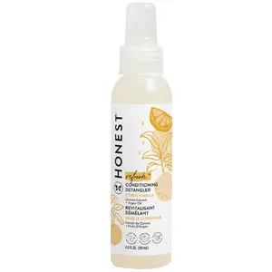 The Honest Company Conditioning Hair Detangler | Leave-in Conditioner + Fortifying Spray | Tear-free, Cruelty-Free, Hypoallergenic, 4 fl oz
