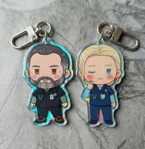 Robby Dana Pitt Inspired Keychain, Tv fans Keychain Charm