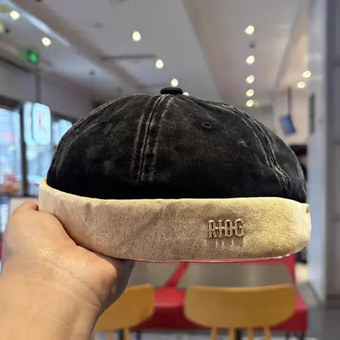 Unisex Casual Solid Color Beanie Hat, Vintage Retro Street Style Beanie Hat for Men & Women, Fashion Accessories for Daily Wear Cap