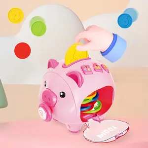 Music Interactive Piggy Bank, Early Education Learning Toy, Baby Educational Toy, Idealgift for 1-3 Year Olds
