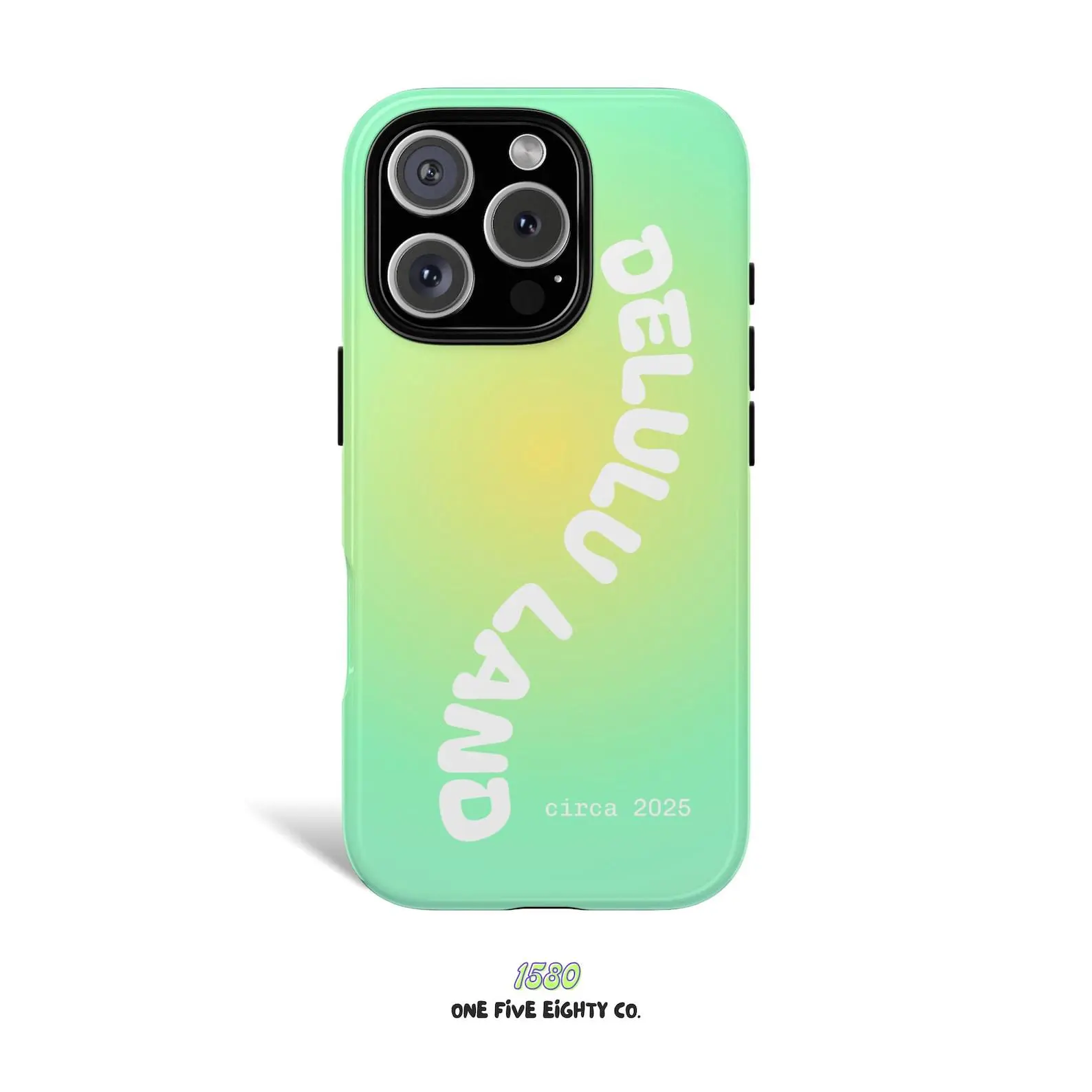 Lime Green Phone Case: Durable Protective Cover, Delulu Land Design