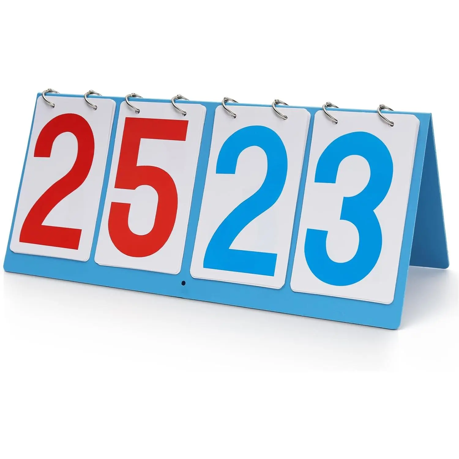 Sports Scoreboard Score Keeper Flip Flipper, Waterproof Plastic Cards, Premium Manual Score Board for Cornhole, Basketball, Volleyball, Table Tennis and Multi-Sport Games