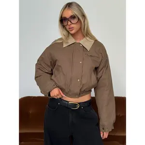 Fateful Collared Jacket Brown