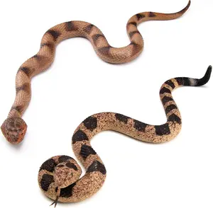 Fake Snakes Rubber Snake Realistic Keep Birds Away, 2 Packs Plastics Snake That Look Real for Garden Props to Keep Birds Away, Novelty Toys for Playing Jokes Snake Toys for Party Favors
