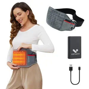 VOFUOTI Wireless Heated Waist Pad for Cramps & Back Pain – Portable Rechargeable Heating Belt, Fast Heat, 3 Levels, Perfect for office, cramps, camping & travel. Relieves pain and keeps you comfortable. Machine washable.