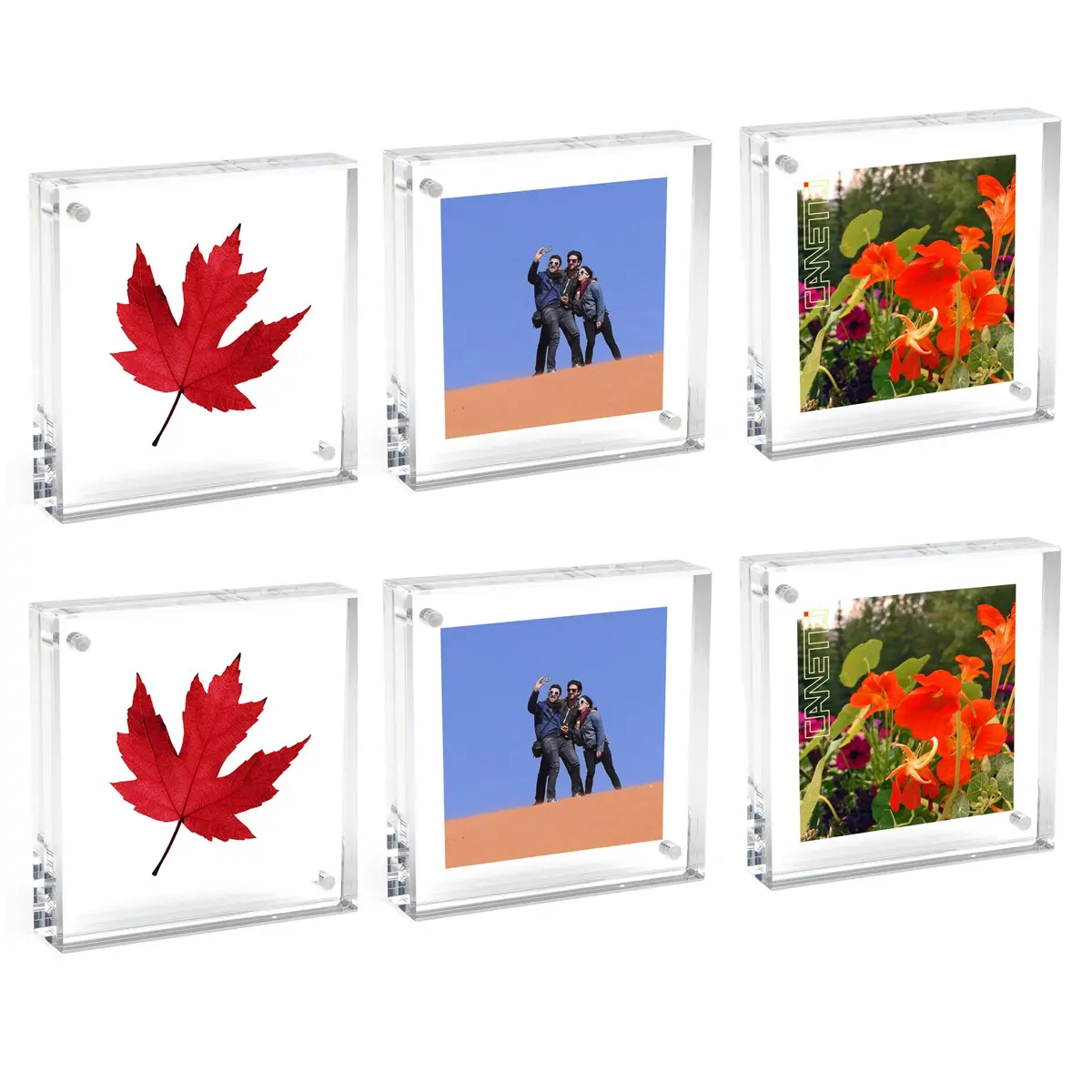 Canetti Original Magnet Frame, 2x2", Clear 6-Pack