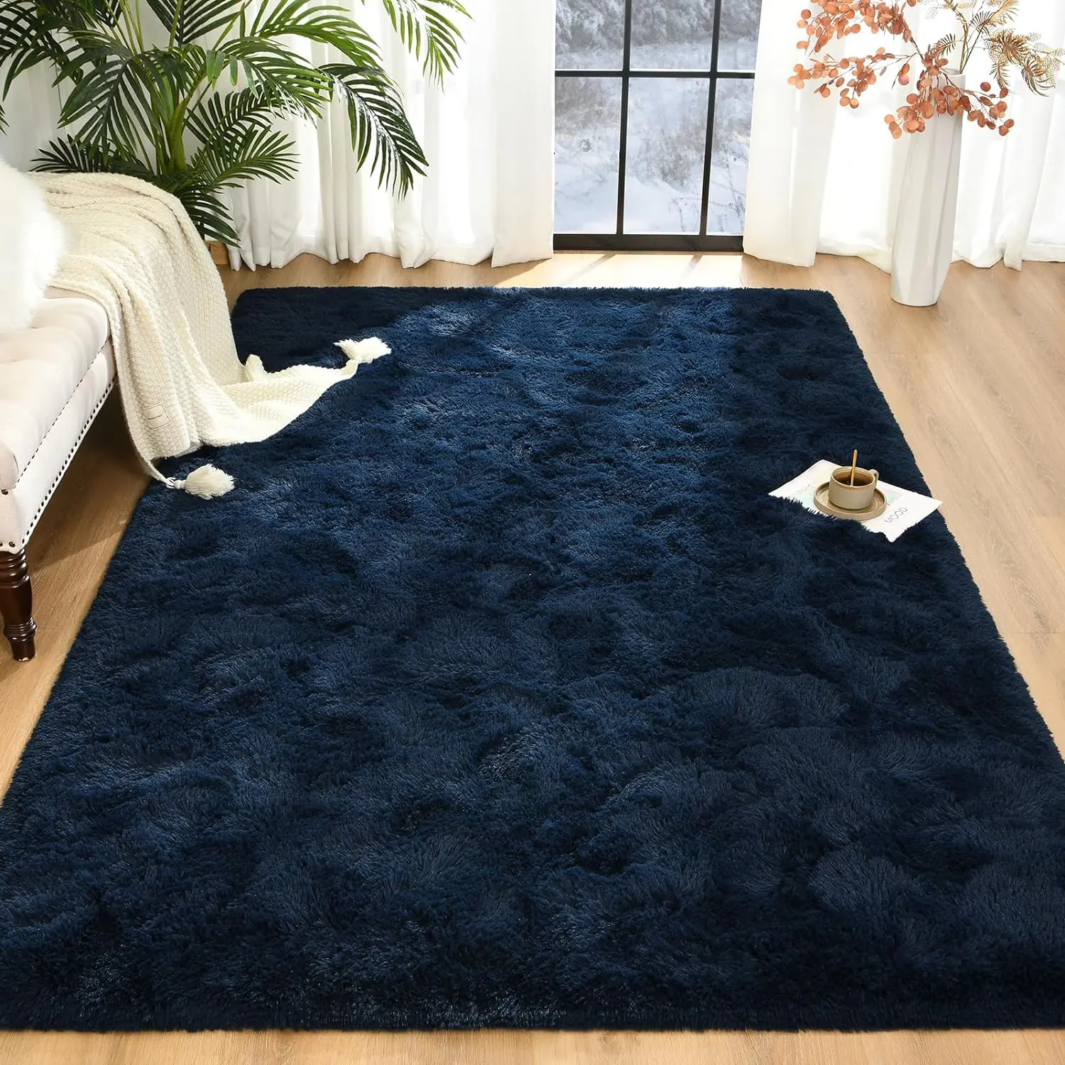 Rugs for Bedroom Area Rug for Living Room Ultra Soft Shaggy Carpet for Christmas Home Decor Long Plush Fluffy Mat Faux Fur Rug for Nursery Kids