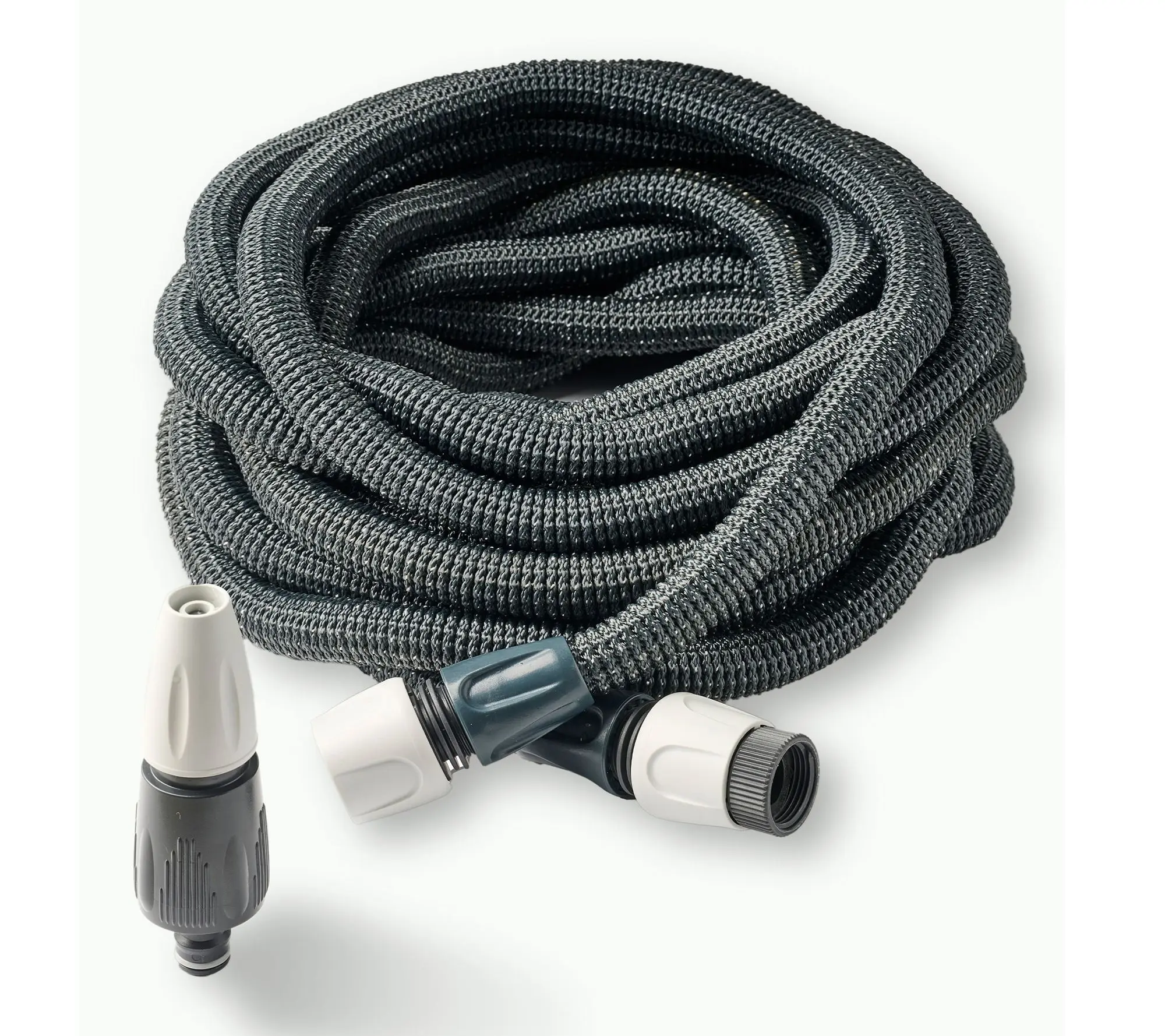 Kings County Self-Extending Garden Hose Expands to 98' Kings County Self-Extending Garden Hose Expands to 98'