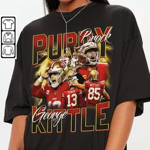 Brock P George Kittle San Francisco Football Shirt Unisex, Football 90s Vintage Gift for Fans