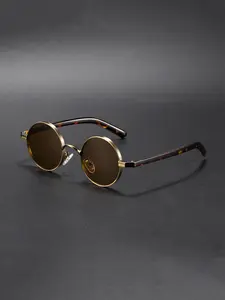 Fashion Metal Round Frame Sunglasses, Vintage Polarized Sunglasses, Retro Punk Style, Unisex Design, Ideal for Driving, Cycling, Music Festivals, Beaches, Parties