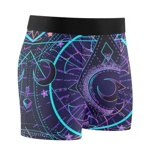 Men's Underwear Boxer Briefs Sacred Geometry Hindu Symbols Underwear