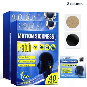 Anti-motion Sickness Patch, 40 Patches/box Motion Sickness Relief Patch, Herbal Ingredients Have No Side Effects, Body Care Kit for Men & Women