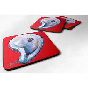 Set of 4 Oyster Wiggle My Shell Foam Coasters