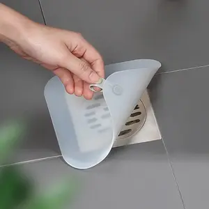 Drain Cover - Bathroom Underfloor Drain Odor Prevention and Deodorization Device - Insect Repellent Drain Outlet Sealing Silicone Pad - Bathroom