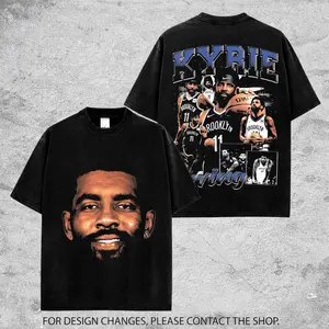 Vintage Kyrie Irving Graphic Tee For Net Nation. Kyrie 11  Net Basketball Streetwear Shirt, Oversized Unisex Fan Tee Gift for Men & Women