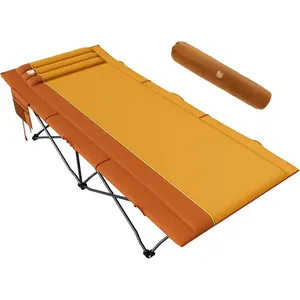 Extra Wide Heavy Duty Camping Cot for Adult, Easy Set Up Oversized Sleeping Cot with Carry Bag for Camping, Travel and Outdoors, Support up to 450lbs