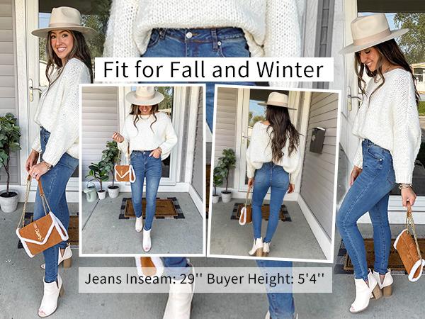 GRAPENT Skinny Jeans for Women High Waist Stretchy Classic High Rise Slimming Jeggings Denim Trousers Pants Womenswear Bottoms SpringStatements