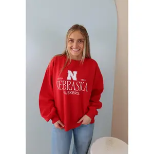 Pressbox Red Silverton Crew Neck Sweatshirt