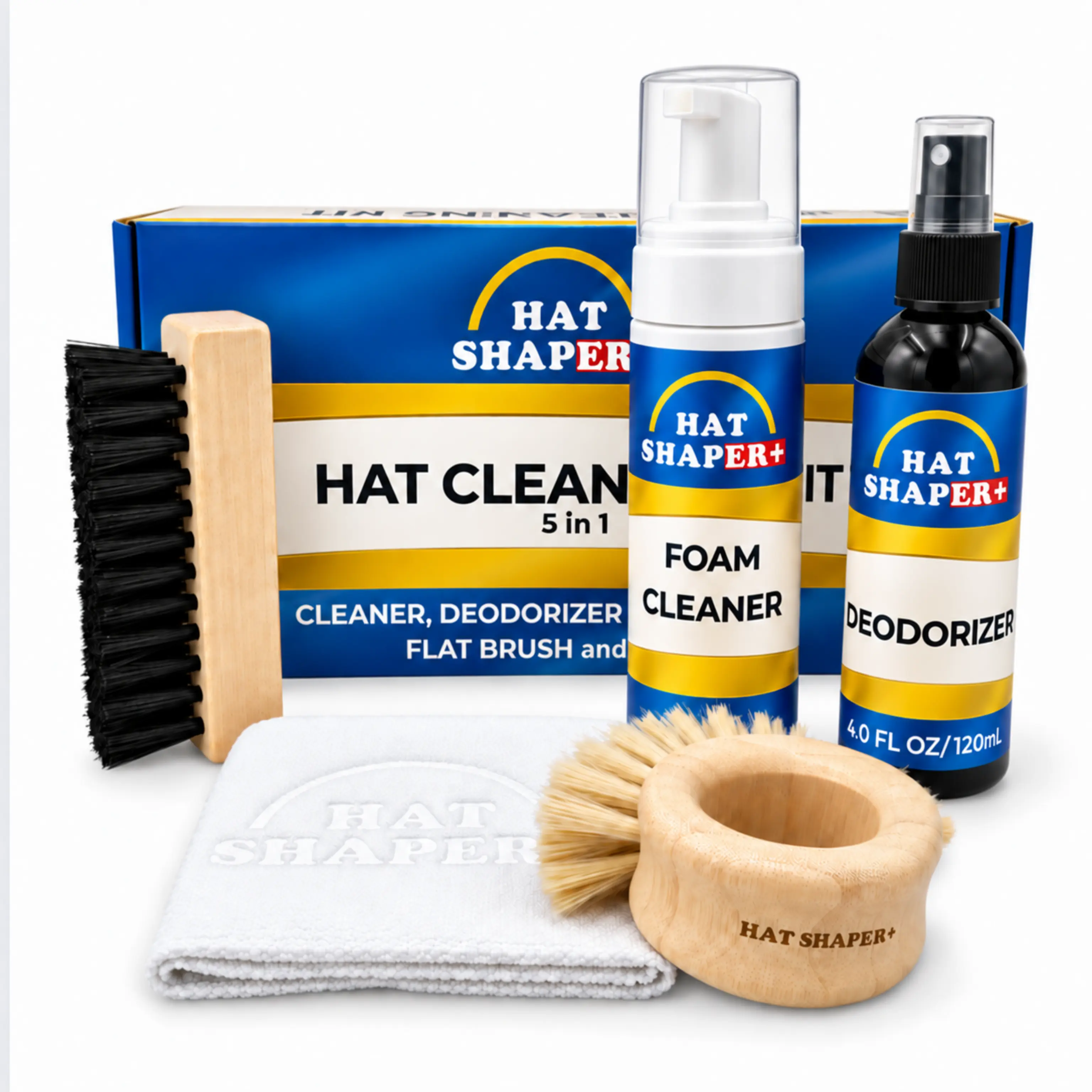 5-in-1 Hat Cleaning Kit - Household Home Care Supply for Carpet, Fabric Hat Stain Removal