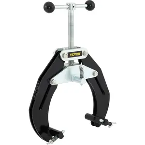 【Summervibes】VEVOR Pipe Clamp, 2 to 6 in, High Strength Ultra Clamp with Quick Acting Screws, Steel Pipe Alignment Tool with Lightweight Design, Black