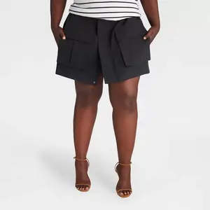 KBB by KAHLANA Women's 'The Cargo Skort' - Black 1X