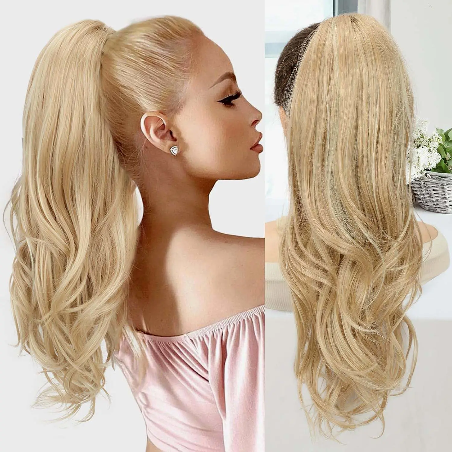 Drawstring-Blonde 20inch