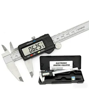 6-Inch Stainless Steel Digital Caliper, Tools and Gadgets, Electronic Vernier Micrometer with Large LCD Screen, Inch/Metric/Fraction Conversion, Professional Precision Gauge for DIY, Home Use