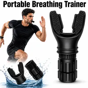 Portable Breathing Trainer, Adjustable Resistance Settings, Lightweight Easy-to-Clean Fitness Equipment for Enhanced Strength and Endurance Home Training