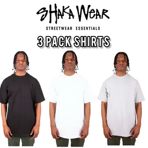 Shaka 3 Pack Heavyweight Short Sleeve T-shirt