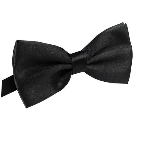AWAYTR Men's Pre-Tied Synthetic Polyester Bow Tie - Classic Style Adds Polished Poise, 2.4 In Satin Silk Look, Adjustable for Wedding Party Fancy Occasions