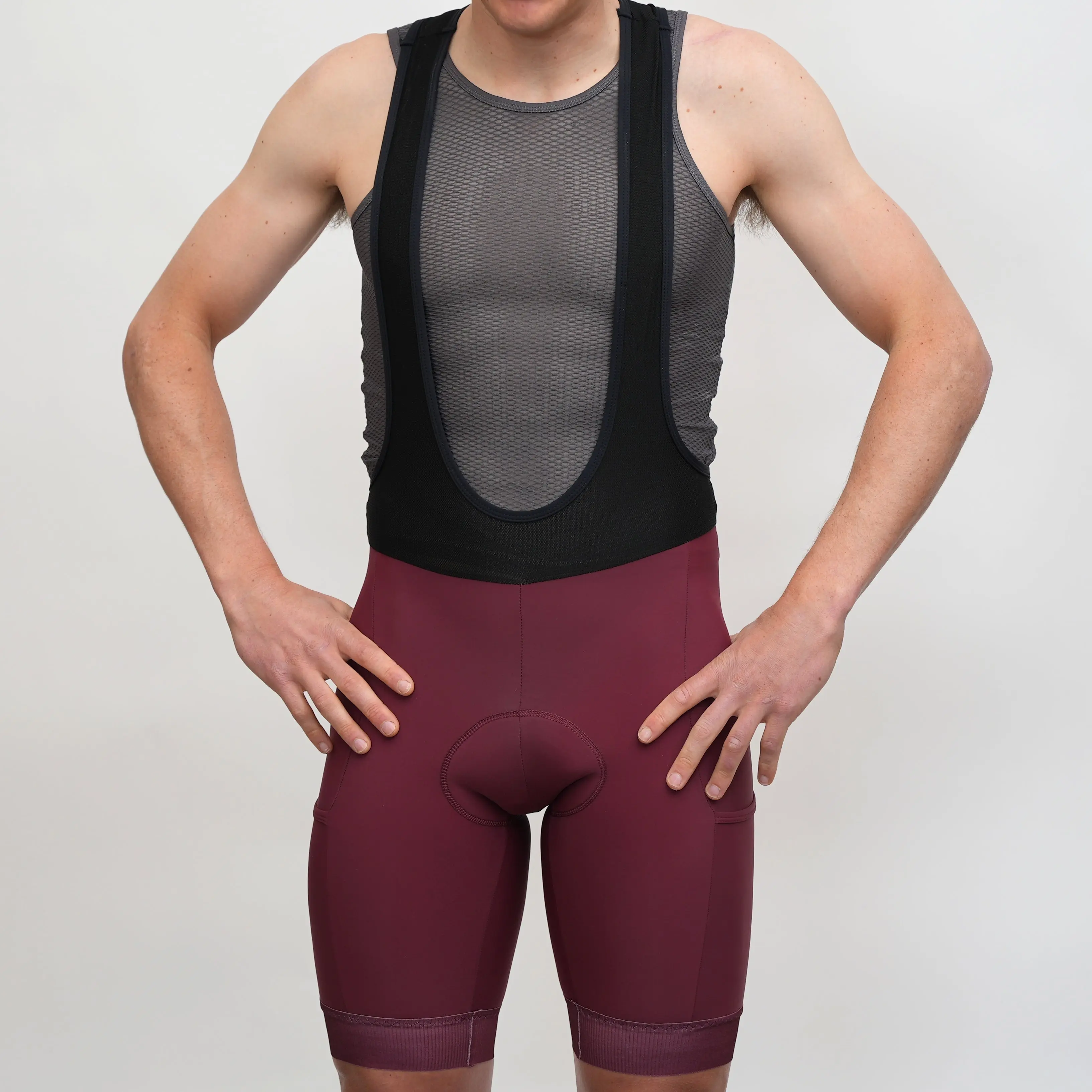 Burgundy Adventure Bibs