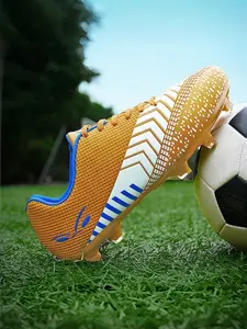1 Pair Youth & Adult Unisex Long Studs Soccer Cleats| Competitive Style | Durable Synthetic Leather Upper + Reinforced Toe | For Natural Grass Training / Youth Leagues / Amateur Matches