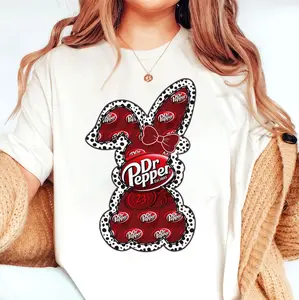 Floral Bunny  Unisex Shirt Women Unisex Graphic Tee , Full Color Full Size