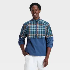 Men's Half Zip Pullover Jacket - Goodfellow & Co Dark Blue M