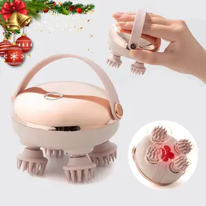 New Trend Handheld Electric Stress Relief Cordless Scalp Massager, Portable Spa, Dry Wet Use, Comfortable Head Massage, Relaxing Scalp Cleaner