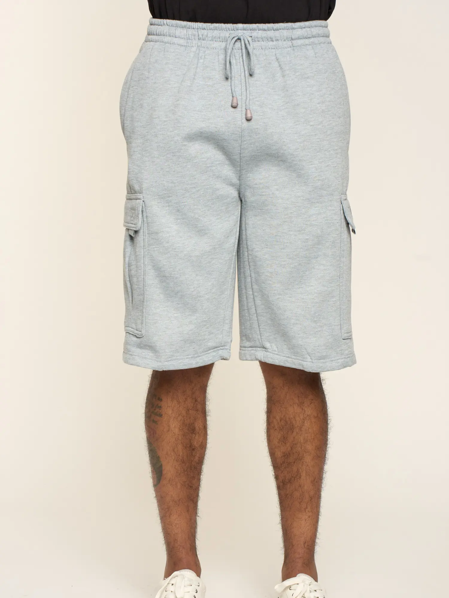 Men's Solid Fleece Heavyweight Cargo Shorts