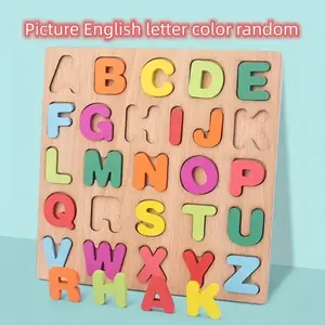 Educational Wooden Puzzle Set, Letter & Number Design, Durable Material, Ideal Gift for Ages 3-6, Perfect Learning Toy, Wooden Jigsaw Puzzle