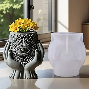 Mysterious One-Eyed Planter Silicone Mold, Eerie Organ Design, High-Quality Versatile Decorative Mold for Plaster Plant Pots & Epoxy Resin Cups