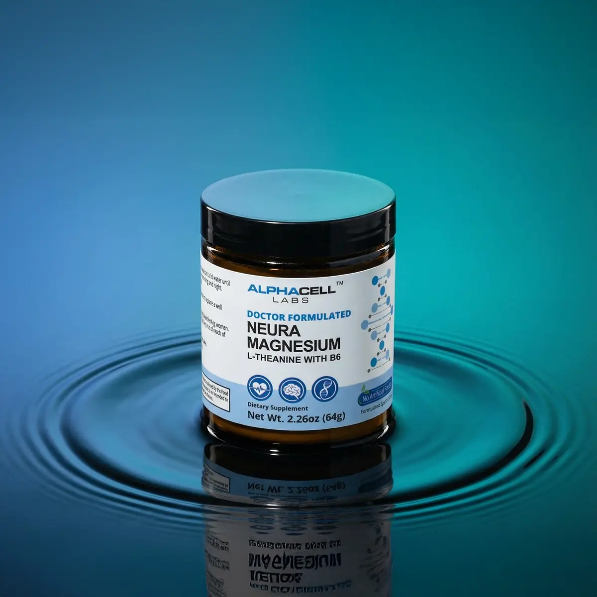 AlphaCell NeuraMagnesium Powder L-Theanine & Vitamin B6 High-Absorption  Magnesium Glycerophosphate for Stress Sleep & Focus Support GMP-Blended  Third-Party Tested
