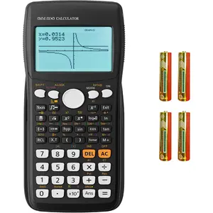 Graphing Calculator, Scientific Calculators 10 Modes /4 Graphing Functions,Desktop Math Calculator for College Students,School Supplies for Middle High School Teachers Office(Black)