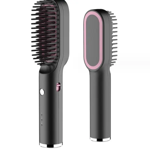 Hair Straightening Brush-Black