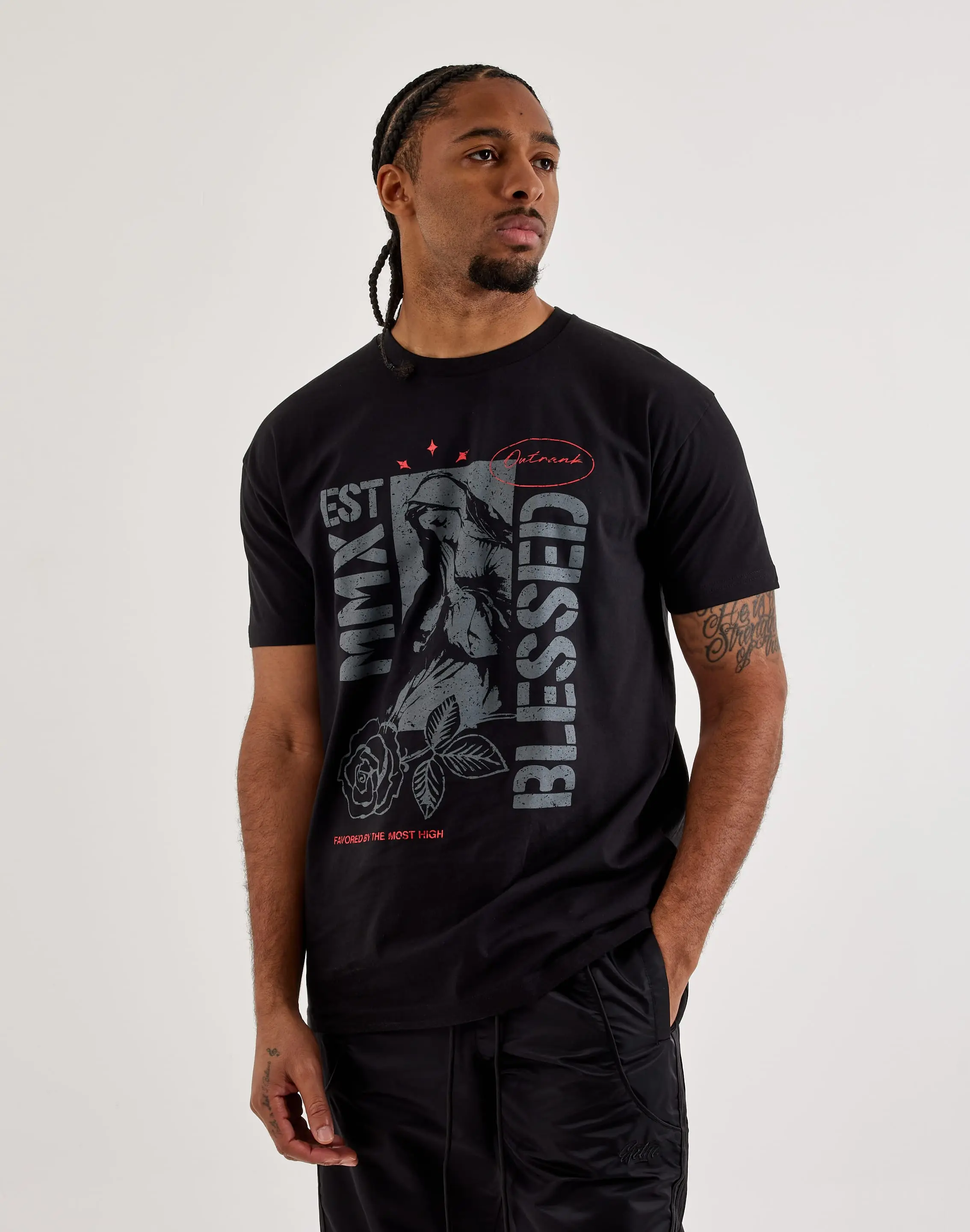 Mens Outrank Blessed Tee