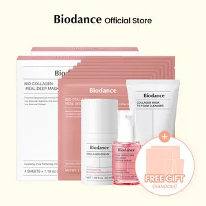 [Biodance Official] 7 Day Collagen Peptide Anti-Aging Set + Free Sample l Premium Quality, Collagen Mask 7+1 ea, Pore-Tightening, Instant Results