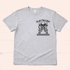Electrician Stay Grounded Shirt, Skull Electrician T-Shirt, Blue Collar Graphic Tee, Tradesman Work Shirt, Gift for Electricians