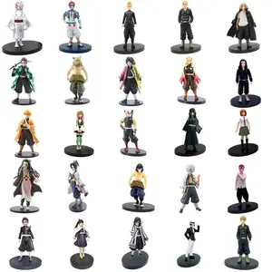 Anime Demon Slayer Figure Kamado Tanjirou Nezuko Action Figures PVC Model Toys Zenitsu Figurine Inosuke Kimetsu No Yaiba Figure