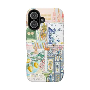 Glittercutie Good Things are coming Italia Vintage Collage Preppy Collage Scrapbook Phone Cases Phone Cover Hard Case Tough 2-piece Magnetic Phone Case