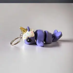 Cute Norwall Ice Cream Cone Keychain with Sprinkles