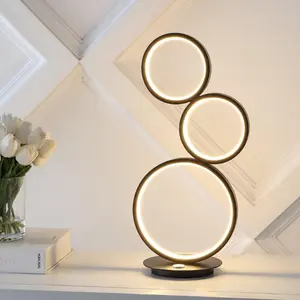 JONATHAN Y Juno Bohemian Coastal Iron Integrated LED Table Lamp , for bedroom, living room, foyer, hallways, dining room, dorms