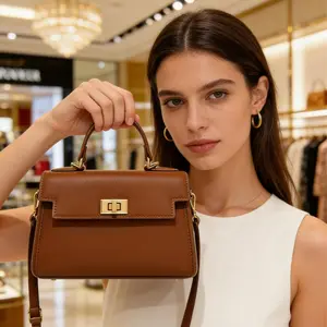 Crossbody Bags Women Genuine Cowhide Leather Spacious Tote Work Purse Fashionable Everyday Handbag Trendy Shoulder Bag